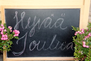 Jouluinen kyltti
